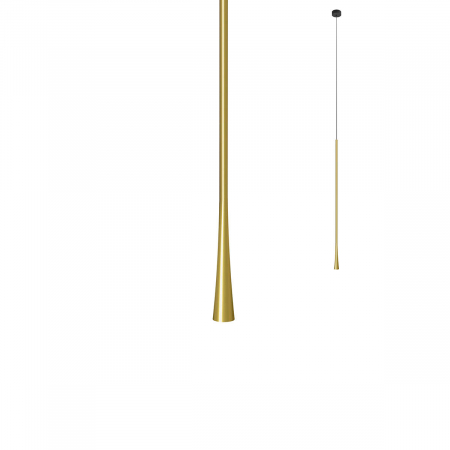 BLACK FRIDAY - 01-2355 Suspensie REDO ITO LED 7W 315lm 3000K IP20 Metal Brush Brass CRI90 Nedimabil