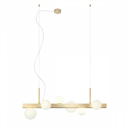 01-2374  Suspensie  REDO GOJI, BRUSHED GOLD, G9, 6 x max.28W, IP20 [3]