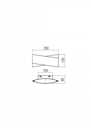 01-2381  Aplica  REDO XAVIER, SAND GOLD/ SAND BLACK, LED, 17W, 1800 lm,3000K, , IP20 [1]