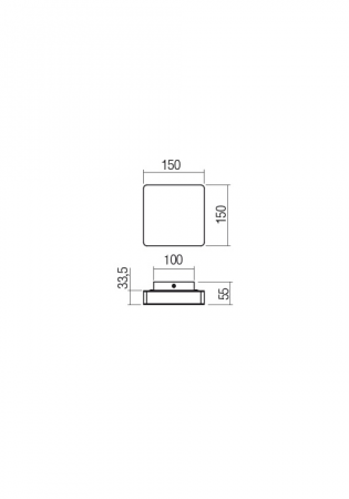 01-2383  Aplica  REDO TABLET, CHROME, LED, 11W, 1068 lm,3000K, , IP20 [1]