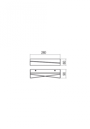 01-2393  Aplica  REDO ZIGO, SAND WHITE, LED, 14W, 1054lm,3000K, , IP20 [1]