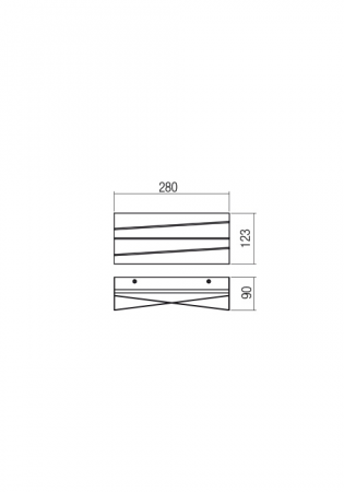 01-2397  Aplica  REDO ZIGO, SAND WHITE, LED, 26W, 2111 lm,3000K, , IP20 [1]