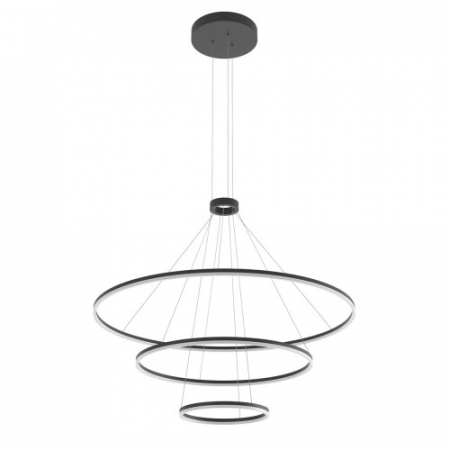 BF LUSTRE - 01-2486 Suspensie REDO ORBIT LED 186W 14801lm 4000K IP20 Aluminiu Sand Black CRI 80 Dimabil TRIAC