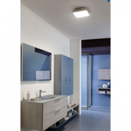 01-2496 Plafoniera REDO SCREEN IP LED 15W 975lm 3000K IP44 Aluminiu Sand White CRI80 Nedimabil [1]