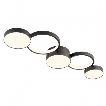 Moderne - 01-2541  Plafoniera  REDO CRONOS, SAND BLACK, LED, 65W, 9393 lm,3000K, 3 STEP DIMMING, IP20