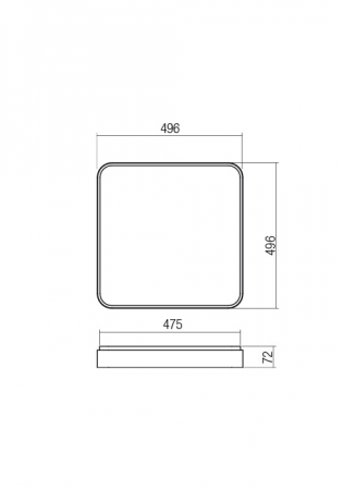 01-2579  Plafoniera  REDO YOMO, SAND WHITE, LED, 60W, 6472 lm,3000K, 3 STEP DIMMING, IP20 [1]