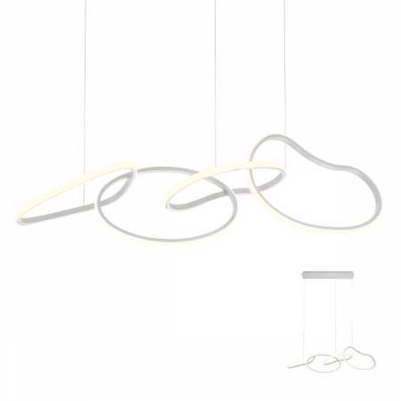 SPRING SALE - 01-2594  Suspensie  REDO BIAS, SAND WHITE, LED, 87,4W, 10450 lm,3000K, 3 STEP DIMMING, IP20
