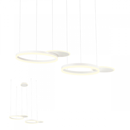 SPRING SALE - 01-2605  Suspensie  REDO SIGUA, SAND WHITE, LED, 99W, 10400 lm,3000K, 3 STEP DIMMING, IP20