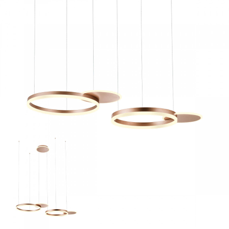 SPRING SALE - 01-2607  Suspensie  REDO SIGUA, SAND COFFEE, LED, 99W, 10400 lm,3000K, 3 STEP DIMMING, IP20