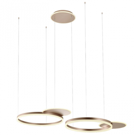 SPRING SALE - 01-2610 Suspensie REDO SIGUA LED 114W 6198lm 3000K IP20 Aluminiu Sand Coffee CRI 90 Dimable 3 step