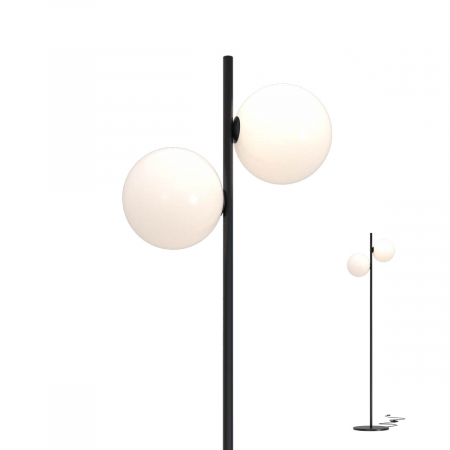 BLACK FRIDAY 2024 - 01-2652 Lampadar REDO TALIS E27 2x42W  IP20 Metal/Sticla Black