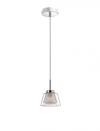 Pendule - 1300301301 Pendul Nova Luce BOCCALE G9 1x5W   Aluminium & Clear Glass Chrome  IP20