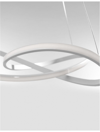 1701101001 Lustra Nova Luce FUSION LED 53W 4081lm 3000K Aluminium & Acrylic White Nedimabil IP20 [2]