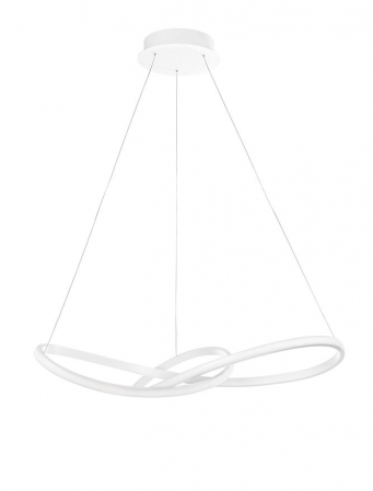 Lustre - 1701101001 Lustra Nova Luce FUSION LED 53W 4081lm 3000K Aluminium & Acrylic White Nedimabil IP20
