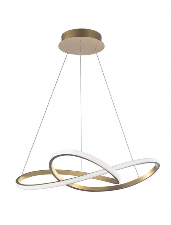 Lustre - 1701101002 Suspensie Nova Luce FUSION LED 53W 4081lm 3000K IP20 Aluminiu/Acril Brush Gold