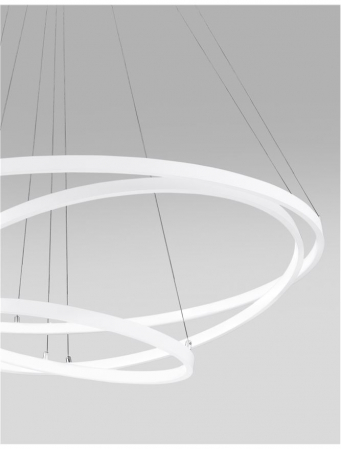 17222001 D Lustra Nova Luce DEA LED 130W 6820lm 3000K Aluminium & Acrylic Matt White Dimabil Triac IP20 [1]