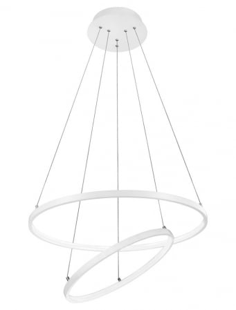 ILUMINAT - 17222002 D Lustra Nova Luce DEA LED 75W 5260lm 3000K Aluminium & Acrylic Matt White Dimabil Triac IP20