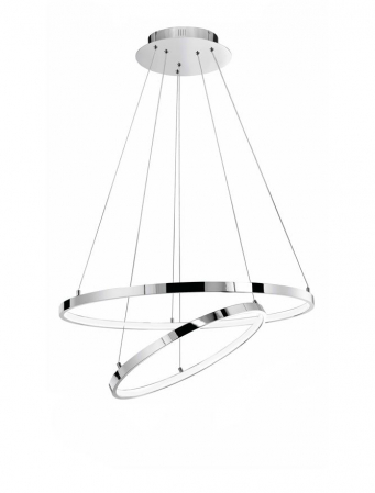 Lustre - 17222003 Lustra Nova Luce ARIA LED 74W 4025lm 3000K Aluminium & Acrylic Chrome Nedimabil IP20