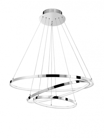 Lustre - 17222004 Lustra Nova Luce ARIA LED 129W 6831lm 3000K Aluminium & Acrylic Chrome Nedimabil IP20