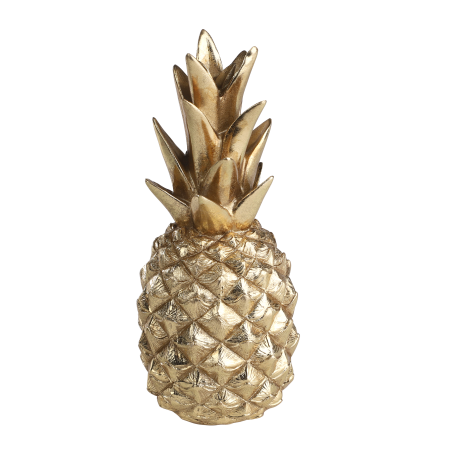 HOME&DECO - 427247 Obiect decorativ polirasina auriu ANANAS URAKAWA