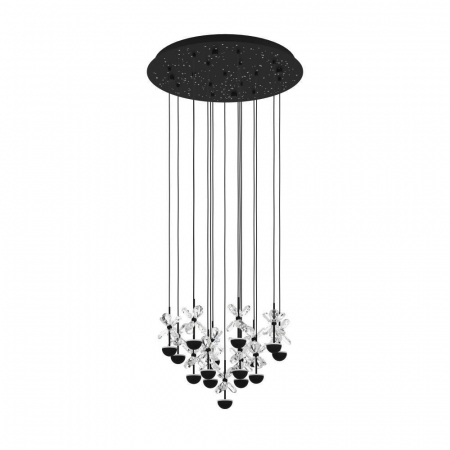 EGLO INTERIOR - 390277 Candelabru EGLO PIANOPOLI 2 390277, 15X1,8W, 3000K, Oțel, Negru