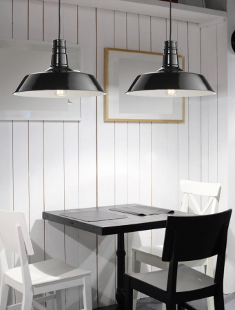 420201 Pendul Nova Luce OSTERIA E27 1x12W   Steel Sandy Black  IP20 [1]
