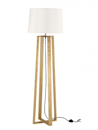 ILUMINAT - 60202 Lampadar Nova Luce ALMA E27 1x12W   Wood Natural  IP20