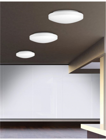 6100521 Plafoniera baie Nova Luce IVI E27 1x12W   Metal & White Opal Glass White  IP44 [1]