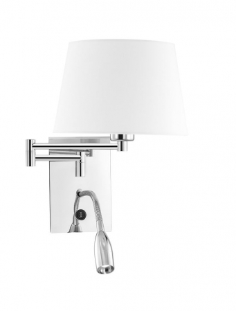 ILUMINAT - 6102682 Aplica Nova Luce CINGO LED 3W 180lm 6000K Aluminium & Shade Chrome Nedimabil IP20