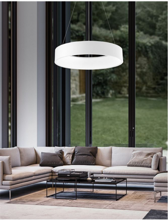 6167203 Lustra Nova Luce RANDO LED 54W 2124lm 3000K Aluminium & Acrylic Matt White Nedimabil IP20 [1]