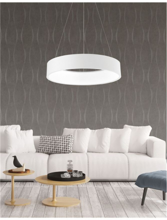 6167205 Suspensie Nova Luce RANDO LED 42W 2520lm 3000K IP20 Aluminiu & Acril Matt White NOVALUCE [1]
