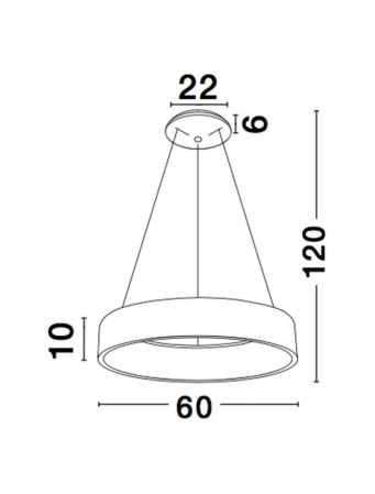 6167205 Suspensie Nova Luce RANDO LED 42W 2520lm 3000K IP20 Aluminiu & Acril Matt White NOVALUCE [2]