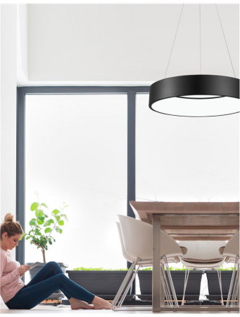 6167220 Suspensie Nova Luce RANDO LED 42W 2520lm 3000K IP20 Metal & Acril Black NOVALUCE [1]