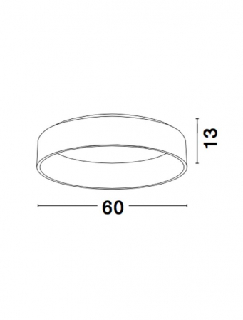 6167240 Plafoniera Nova Luce RANDO LED 42W 2520lm 3000K IP20 Metal & Acril Black NOVALUCE [2]