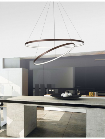 6265003 Suspensie Nova Luce FERROL LED 85W 4500lm 3000K IP20 Aluminiu/Acril Coffee Brown NOVALUCE [2]