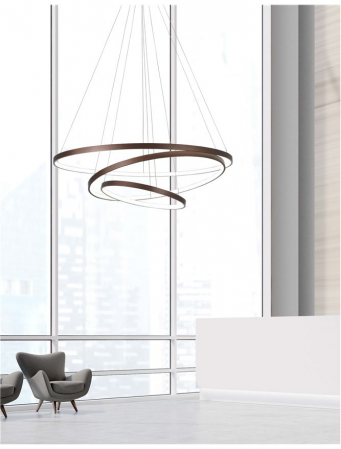 6265004 Suspensie Nova Luce FERROL LED 111W 5500lm 3000K IP20 Aluminiu/Acril Coffee Brown NOVALUCE [2]