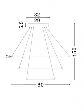 6265004 Suspensie Nova Luce FERROL LED 111W 5500lm 3000K IP20 Aluminiu/Acril Coffee Brown NOVALUCE [3]