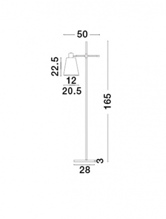 6270201 Lampadar Nova Luce SIGNORE E27 1x60W IP20 Metal Satin Gold Marble [1]