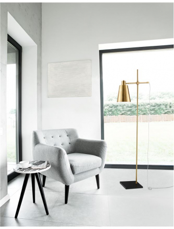 6270201 Lampadar Nova Luce SIGNORE E27 1x60W IP20 Metal Satin Gold Marble [3]