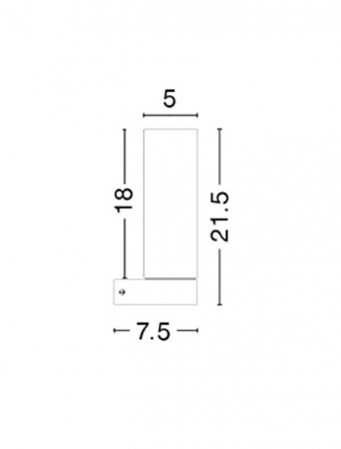 6310542 Aplica baie Nova Luce POLO E14 1X5W   Aluminium White Chrome  IP44 [2]