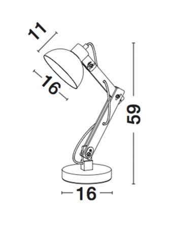 671601 Veioza Nova Luce LILA E27 1x12W   Metal & Natural Wood White  IP20 [2]
