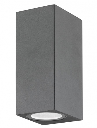 ILUMINAT EXTERIOR - 710042 Aplica Nova Luce NERO GU10 2X35W lm  IP54 Aluminium Glass Diffuser Dark Gray Light Up&Down