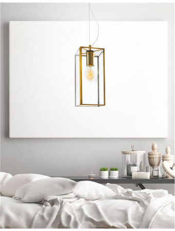 7152603 Pendul Nova Luce FLAVIO E27 1x12W   Metal Antique Brass  IP20 [1]