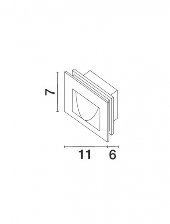 726401  Nova Luce KRYPTON LED 3W 270lm 3000K IP54 Aluminium Dark Gray Beam 15 degrees [1]