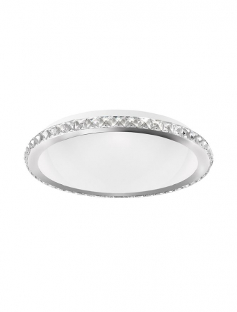 Moderne - 7311402 Plafoniera Nova Luce PALERMO E27 3x12W   Metal & White Glass Chrome  IP20