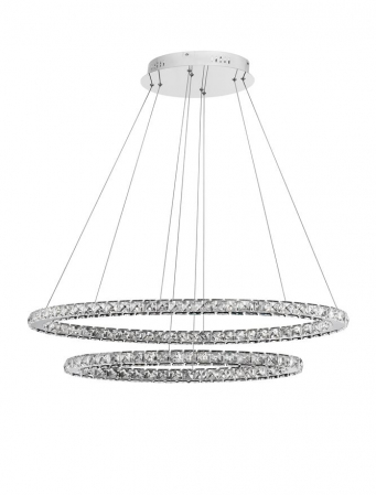 7403002 Suspensie Nova Luce CELINE LED 52W 3120lm 3500K IP20 Aluminiu Cristal Chrome NOVALUCE [1]