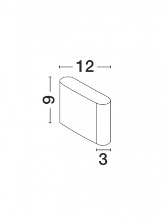 740402 Aplica Nova Luce SOHO LED 2x3W 480lm 3000K IP54 Aluminium Glass Diffuser Sandy White Beam 2x60 degrees [1]