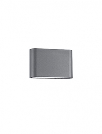 ILUMINAT EXTERIOR - 740404 Aplica Nova Luce SOHO LED 2x5W 800lm 3000K IP54 Aluminium Glass Diffuser Dark Gray Beam 2x60 degrees