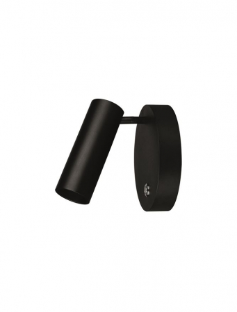 7410401 Aplica Nova Luce UMBERTO GU10 1x10W   Metal Black  IP20