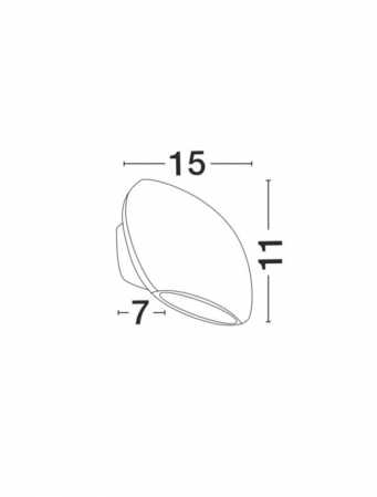741662 Aplica Nova Luce COMO LED 2X3W 510lm 3000K IP54 Aluminium Glass Diffuser Dark Gray Beam 2x34 degrees [1]